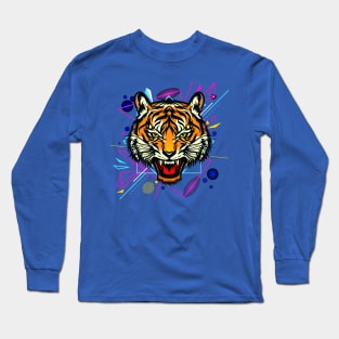 Decorative Tiger Long Sleeve T-Shirt